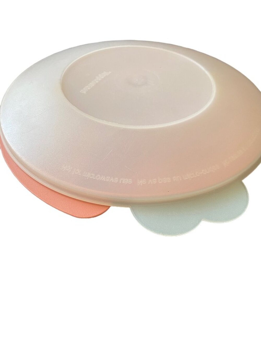 Tupperware REHEATABLES Divided Dish Microwave #2605A-1 Seal PINK ROSE